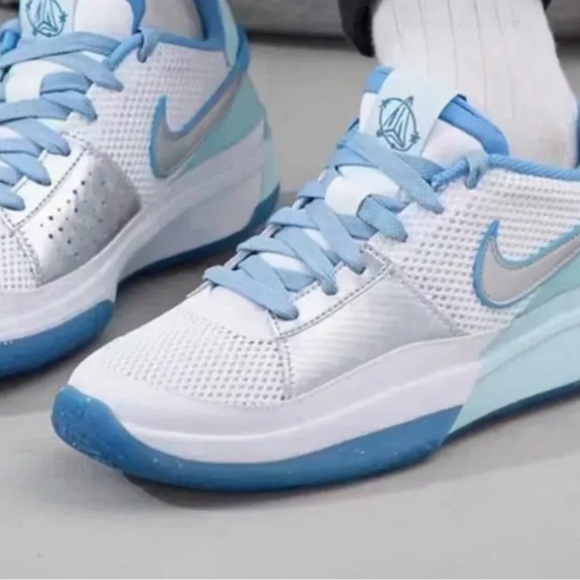 Nike Ja 1 Se GS Morant All Star Youth Basketball Shoes FJ1266-400 Glacier Blue - Picture 7 of 10